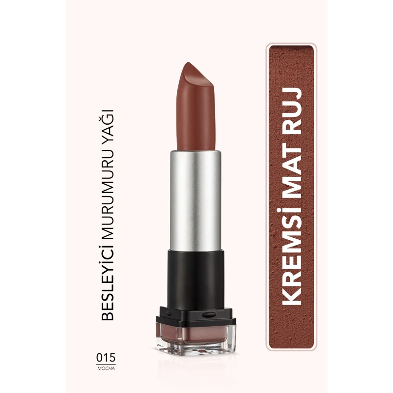 Hafif Dokulu Mat Ruj (KOYU KAHVE) - Hd Weightless Matte Lipstick 