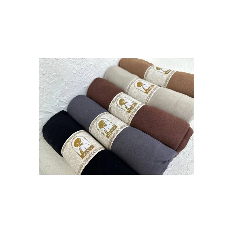 Penye Şal Set 5 Li - Siyah - Füme - Acıkahve - Karamel - Bej