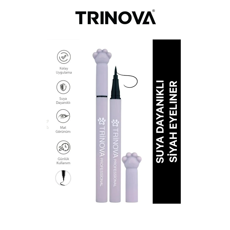 Siyah Eyeliner Kedi Tarzı