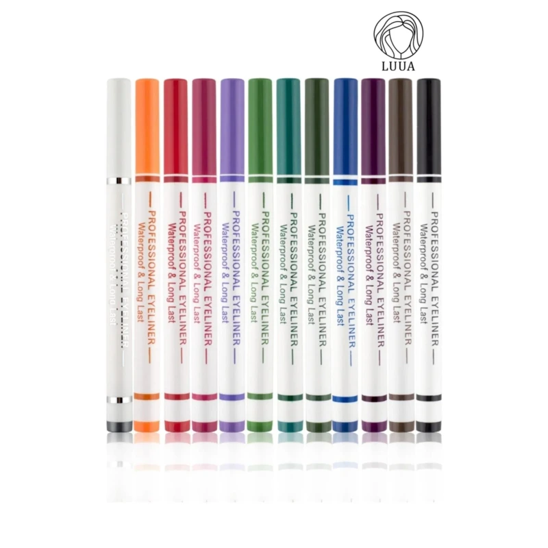 12 Renk Pen Eyeliner Seti