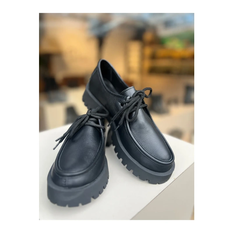 Siyah Loafer Kadın Ayakkabı