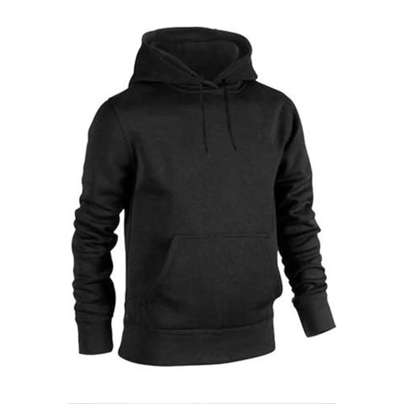 Unisex Siyah Kapüşonlu Sweatshirt Hoodie
