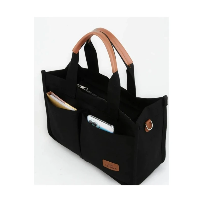 ÜÇ GÖZLÜ THE TOTE BAG CANVAS KADIN OMUZ ÇANTA